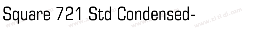 Square 721 Std Condensed字体转换